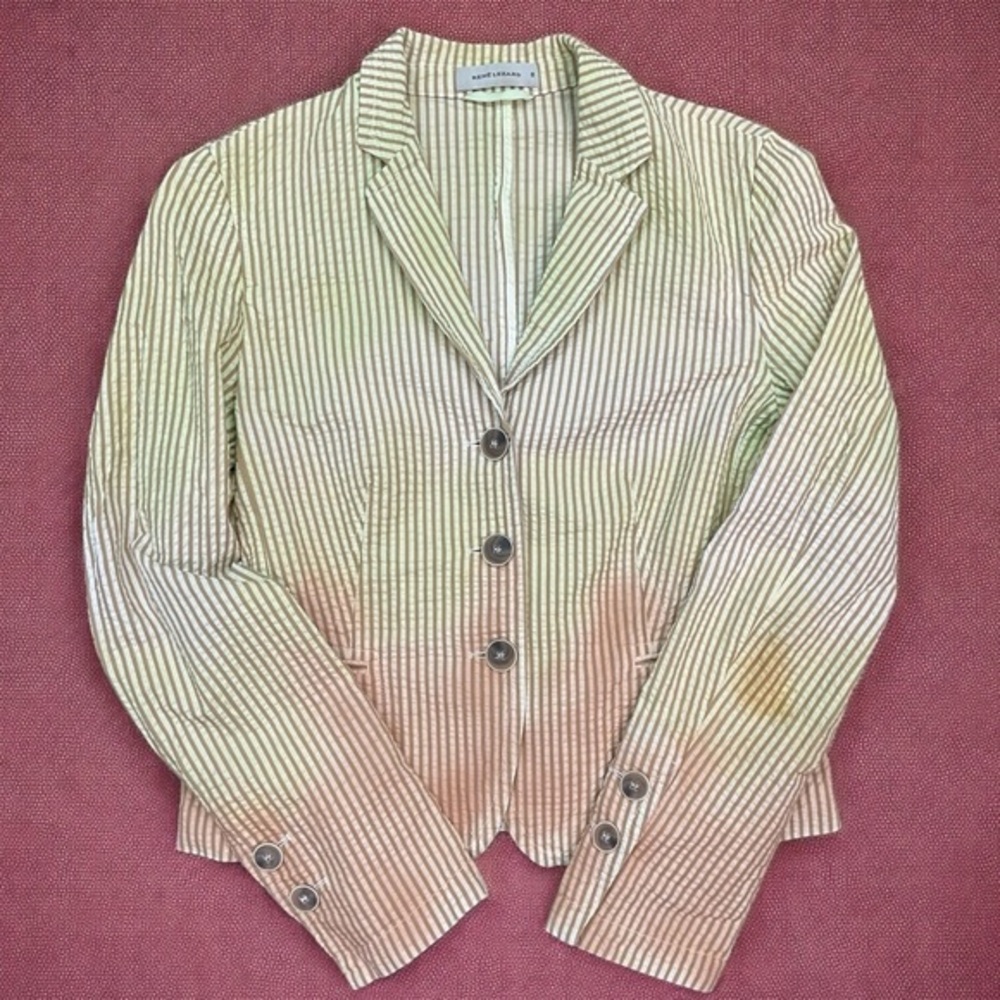 Rene’ Lezard Ombré Seersucker Blazer